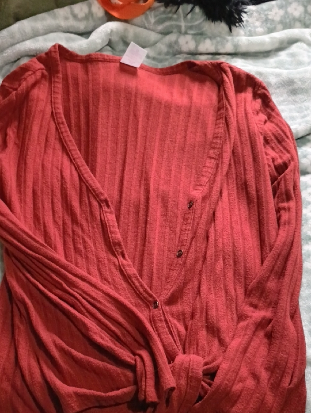 No Boundaries Ribbed Red Knit Skirt